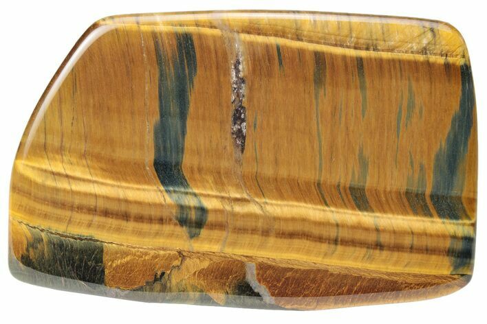 Polished Blue & Orange Tiger's Eye Slab - South Africa #229097